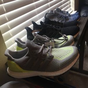 3 pairs of adidas ultra boost